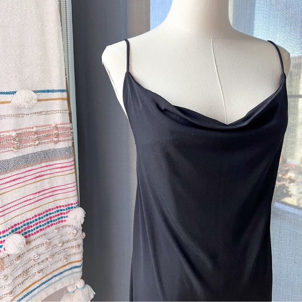 Zara Black Sleeveless Cinched Side Mini Dress Women’s Size Small - Picture 4 of 10